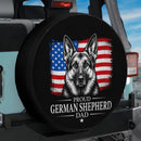 Pround German Shepherd Dad Car Spare Tire Cover