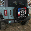 US Proud Rottweiler Dad Car Spare Tire Cover