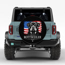 US Proud Rottweiler Dad Car Spare Tire Cover