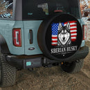 US Proud Dad Siberian Husky Car Spare Tire Cover