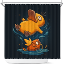 Psyduck And Magikarp Pokemon Shower Curtain
