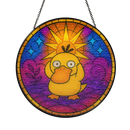 Psyduck Pokemon Sun Stained Glass Suncatcher