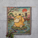 Psyduck Pokemon Japan Style Woven Throw Blanket