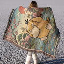 Psyduck Pokemon Japan Style Woven Throw Blanket