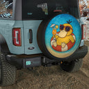 Psyduck On Beach Pokemon Summer Jeep Car Spare Tire Cover