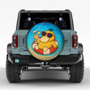 Psyduck On Beach Pokemon Summer Jeep Car Spare Tire Cover