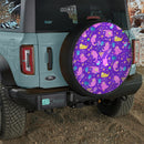 Retro Tropical Pokemon Anime Slowpoke Pattern Jeep Car Spare Tire Cover