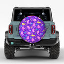 Retro Tropical Pokemon Anime Slowpoke Pattern Jeep Car Spare Tire Cover