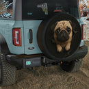 Pug Dog In A Torn Bag Jeep Car Spare Tire Cover