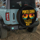 Retro Punta Cana Vacation Mode On Car Spare Tire Cover With Camera Hole