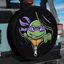 Purple TMNT Ninja Mutant Teenage Unzipped Jeep Car Spare Tire Cover