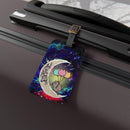 Pusheen Cat Love You To The Moon Galaxy Luggage Tag