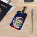 Pusheen Cat Love You To The Moon Galaxy Luggage Tag