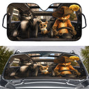 Puss in Boots x Kitty Softpaws Car Auto Sunshades