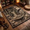 Raccoon Ramen Japanese Rectangular Area Rug