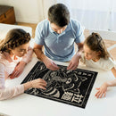 Raccoon Ramen Japanese Rectangle Jigsaw Puzzle