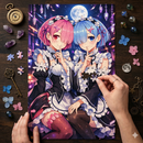Ram And Rem ReZero Anime Jigsaw Puzzle