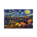 Ratatouille Paris Starry Night Jigsaw Puzzle