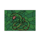 Rayquaza Pokemon Stained Glass Jigsaw Puzzle
