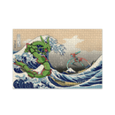 Rayquaza vs Dyoxic Pokemon The Great Wave Jigsaw Puzzle