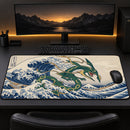 Mega Rayquaza The Great Wave Desk Mat