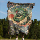 Rayquaza Pokemon Japan Style Woven Throw Blanket