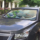 Rayquaza Vs Dyoxic Pokemon The Great Wave Custom Car Windshield Sunshades