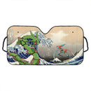 Rayquaza Vs Dyoxic Pokemon The Great Wave Custom Car Windshield Sunshades