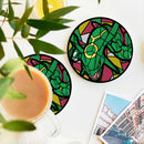 Rayquaza Pokemon Stained Glass Decor Coaster - Gift Idea