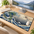 Rayquaza x Deoxys Pokemon The Great Wave Desk Mat