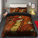 Red Gyarados Stained Glass Bedding Set