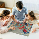 Red Vs Blue Gyarados Pokemon The Great Wave Japan Jigsaw Puzzle