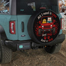 Red Jeep Finn And Jake Love Dog Car Spare Tire Cover