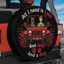 Red Jeep Scooby Doo Love Dog Car Spare Tire Cover