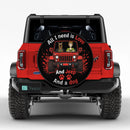 Red Jeep Scooby Doo Love Dog Car Spare Tire Cover