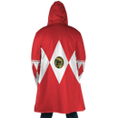 Red Ranger Mighty Morphin Power Rangers Hooded Fleece Cloak Coat