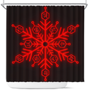 Demon Slayer Akaza Red Compass Needle Shower Curtain