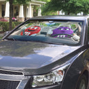 Red & Purple M&M Chocolate Custom Car Windshield Sunshades