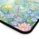 Relaxing Vaporeon Floral Water Lilies Desk Mat