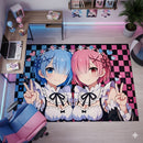 Rem And Ram ReZero Rectangular Area Rug