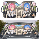 Rem And Ram ReZero - Starting Life in Another World Car Auto Sunshades