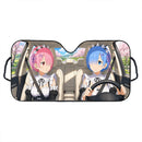 Rem And Ram ReZero - Starting Life in Another World Car Auto Sunshades