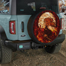 Rengoku Stained Glass Demon Slayer Spare Tire Cover