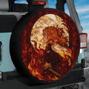 Rengoku Stained Glass Demon Slayer Spare Tire Cover