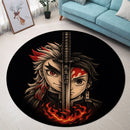 Rengoku & Tanjiro Demon Slayer Round Rug