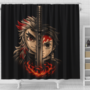 Rengoku & Tanjiro Demon Slayer Shower Curtain