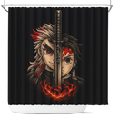Rengoku & Tanjiro Demon Slayer Shower Curtain
