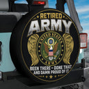 Retired Army Been There Done That And Damn Proud Of It Spare Tire Cover
