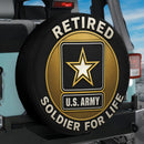 Retired Soldier For Life US Army Spare Tire Cover