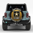 Retired Soldier For Life US Army Spare Tire Cover